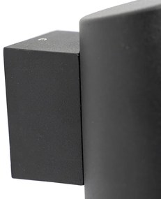 Lampada da parete esterna moderna nera IP44 - Skittle