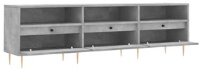 Mobile TV Grigio Cemento 150x30x44,5 cm Legno Multistrato