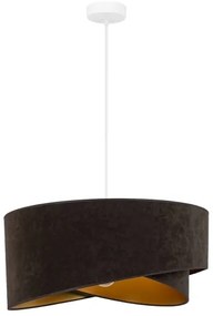 Brilagi - Lampadario LED a sospensione con filo LYRA 1xE27/15W/230V marrone scuro/oro