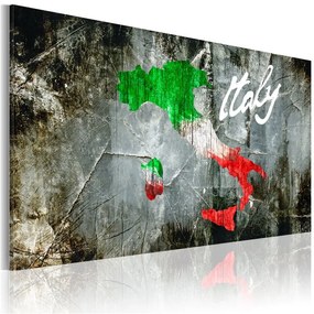 Quadro Mappa artistica d'Italia