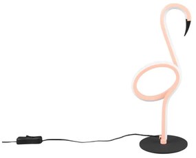 Lampada da tavolo rosa (altezza totale 35 cm) Ingo – Reality