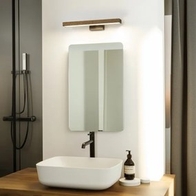 Brilagi-Illuminazione a LED per specchi da bagno WOODY MIRROR LED/8W/230V IP44 quercia/nero