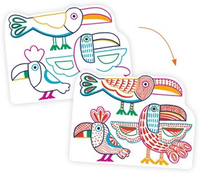 Imaggini magiche da colorare - famiglie dalla natura selvaggia