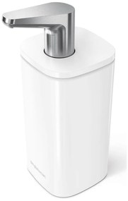 Dispenser di sapone in acciaio bianco 295 ml Pulse - simplehuman