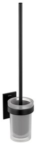 Portascopino a muro Nero Satinato Cosmic Stick 2763601