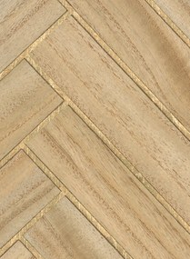 CMO Paris Tapete Bois Chevron - Blond Or