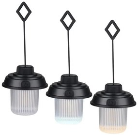 Grundig - Lanterna da campeggio LED/3xAA 3000/4500/6000K IP44 nera