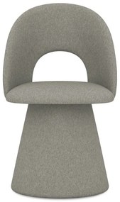 Sedia da pranzo grigia in imbottito Kalo – Makamii