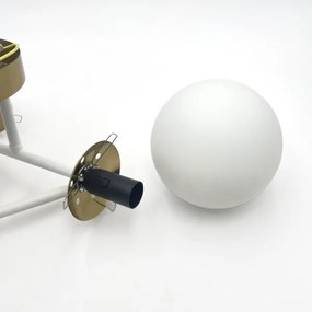 Brilagi - Lampadario a montaggio superficiale MALIVA 3xE14/15W/230V dorato/bianco