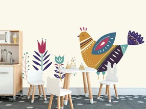 Carta da parati – Natura con tocco folcloristico