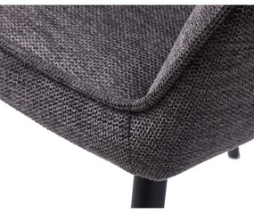 Sedia da pranzo grigio scuro Nolan - Unique Furniture