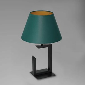 Lampada da tavolo 1xE27/60W/230V 45 cm verde/oro