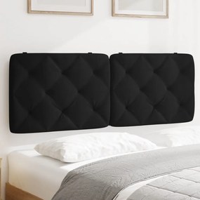 Cuscino Testiera Nero 120 Cm İn Velluto /