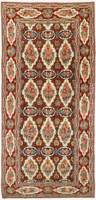Ghom Tappeto 370 x 180 Rosso (Iran) Annodato A Mano