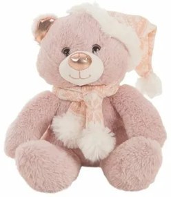 Orsetto di Peluche Rosa Natale 35 cm