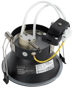 Set di 6 faretti da incasso neri GU10 70 mm IP44 - Dept