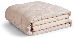 Copriletto trapuntato damascato beige 240x260 cm Damask Jacquard - Catherine Lansfield