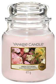 Fresh Cut Roses candela in giara media Yankee Candle