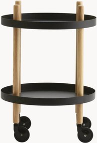 Tavolino rotondo con ruote Block