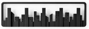 Appendiabiti da parete in plastica nera Skyline - Umbra
