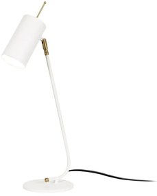 Lampada da tavolo bianca con paralume in metallo (altezza 55 cm) Sivani - Opviq lights