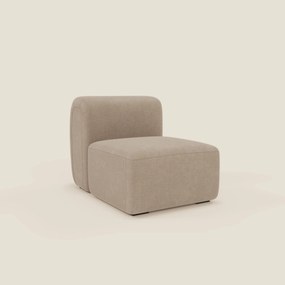 BonBon modulo centrale 70 cm – Poltrona o elemento componibile in tessuto smacchiabile T23 beige