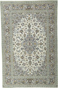 Kashan Tappeto 310x210 Beige (Iran) Annodato A Mano