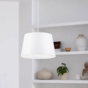 Lampadario a sospensione con cavo AIDA 1xE27/60W/230V Ø 25 cm rovere/bianco