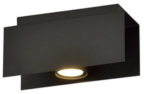 Plafoniera Moderna 1 Luce Kenno In Acciaio Nero