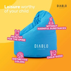 Pouf per bambini Diablo Chairs: Blu