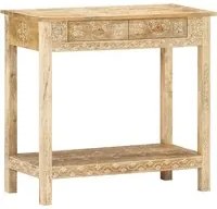 Tavolo Consolle 80x35x74 cm in Legno Massello di Mango 320379