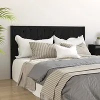 Testiera per Letto Nera 145,5x4x100cm in Legno Massello di Pino cod mxl 52556