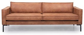 Divano in similpelle marrone 216 cm Rate - Scandic