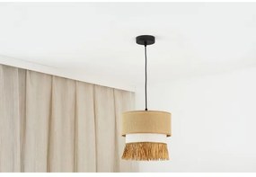 Brilagi - Lampadario a cavo WINNETOU BOHO 1xE27/15W/230V Ø 25 cm marrone/crema