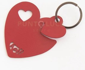 Porta chiavi cuori rosso in ferro