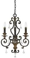 Lampadario Classico Marquette Acciaio Bronzo Heirloom 3 Luci E14