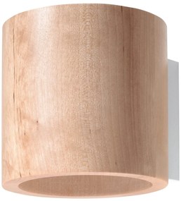 Applique da Parete in Legno Naturale ORBIS 1 G9 da interno