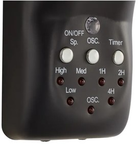 Lucci air 213124 - Ventilatore da parete BREEZE 55W/230V nero + tc