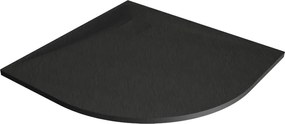 Mexen Bert piatto doccia semicircolare SMC 90 x 90 cm, nero - 4KR709090