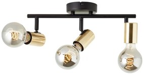 Brilliant - Faretto KERRY 3xE27/40W/230V nero/ottone