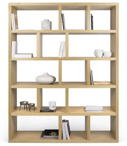 Libreria color legno effetto rovere 150x198 cm Berlin - TemaHome