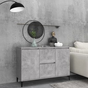 Credenza grigio cemento 104x35x70 cm in truciolato