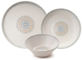 Set da tavola 12 pezzi verde/porcellana