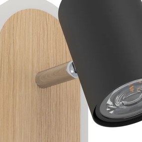 Eglo 901631 - Faretto da parete LED RIMBOCCHI LED/7W/230V marrone/nero