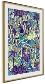 Poster  Modern Arabesque  Cornice Quadri Cornice d'oro con passe-partout, Larghezza x Altezza Home decor 40x60