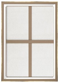 Quadro con elementi dipinti a mano 70x100 cm Mary - Styler