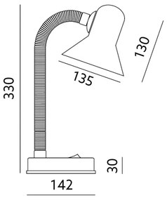 Lampada da tavolo SMIESZEK 1xE27/40W/230V giallo