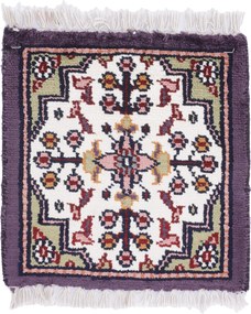 Agra Tappeto orientale 30x30 (Indian) Annodato A Mano
