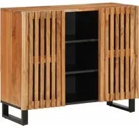 Credenza 90x34x75 cm in Legno Massello di Acacia 377575