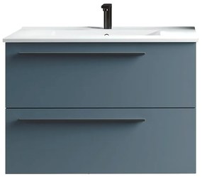 Mobile da bagno sotto lavabo  laccato opaco L 80 x H 55 x P 45 cm 2 cassetti, lavabo non incluso